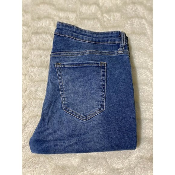 Gap Womens Skinny Sz 14R Blue Denim Jeans (34x29 Msrd) - Picture 2 of 11